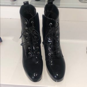 Black Lace Up Boots